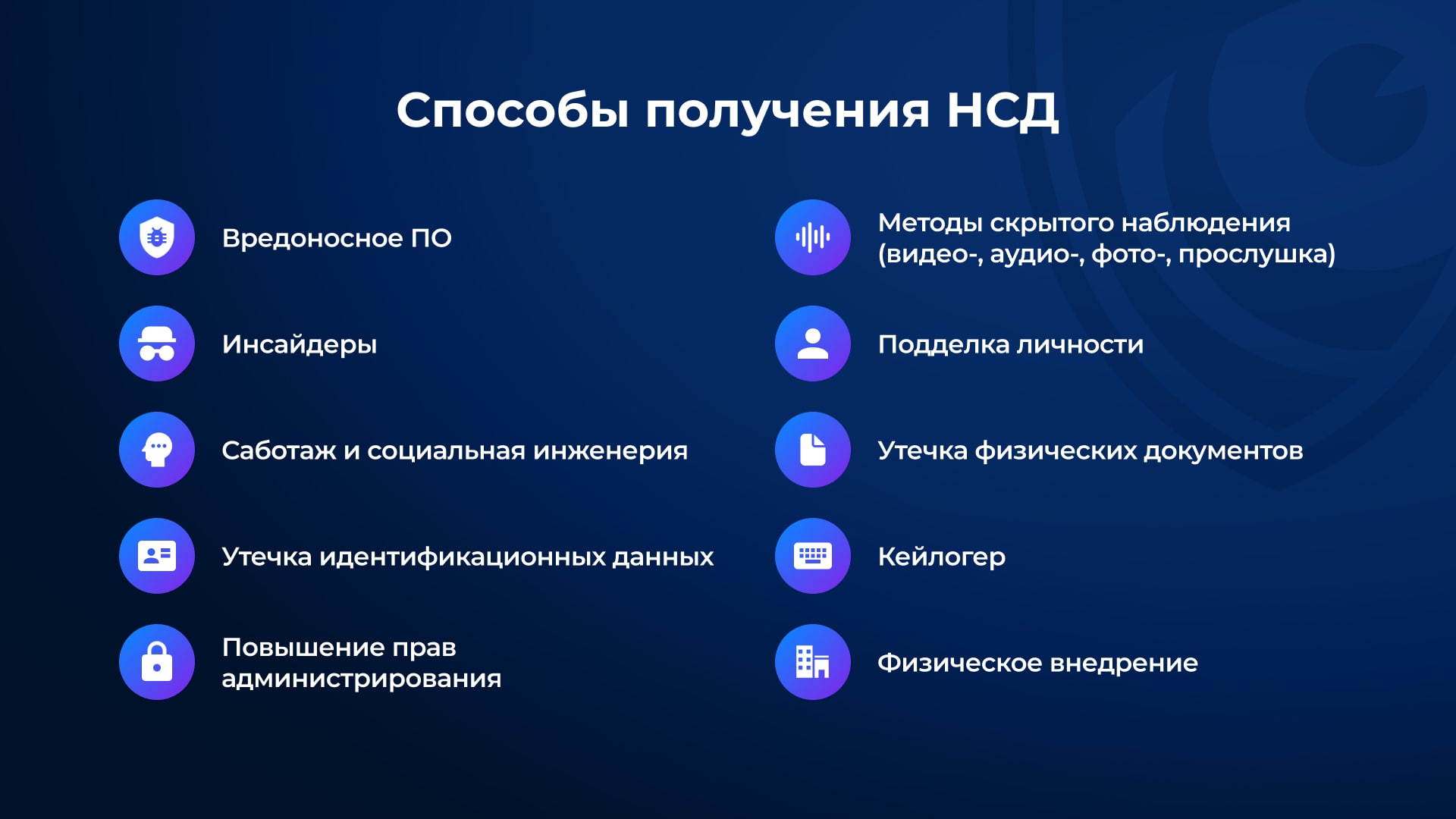 Способы получения НСД